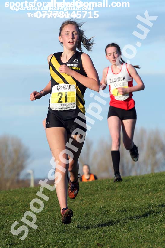 Girls under-15s Davison Shield, 2020 Sherman Cup/Davison Shield, Temple Park, South Shields.  Photo: David T. Hewitson/Sports for All Pics
